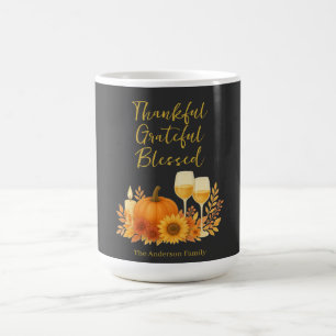 Taza De Café Celebración de otoño - Elegante Día de Acción de G