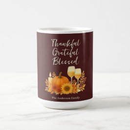 Taza De Café Celebración de otoño - Elegante Día de Acción de G