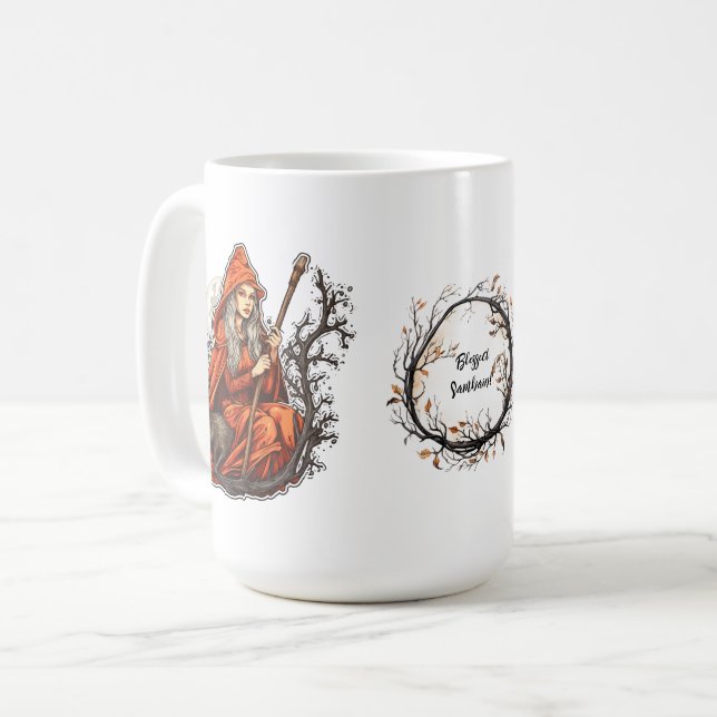 Taza De Café Celebración de Samhain Pagan (Anverso izquierdo)