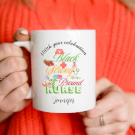 Taza De Café celebración del 100º año enfermera historia negra