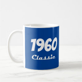 Taza De Café Celebración del 60 cumpleaños clásico de 1960