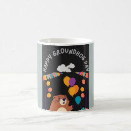 Taza De Café Celebración del Día de la Marmota: ¿Sombra o Brill