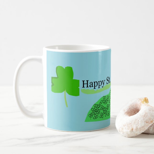 Taza De Café Celebración del Día de San Patricio (Con donut)
