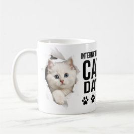 Taza De Café celebración del día internacional del gato