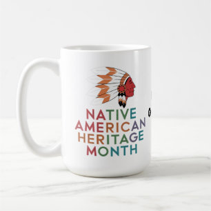 Taza De Café Celebración del Mes de la Herencia Indígena Americ