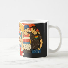 Taza De Café Celebración del Mes del Orgullo LGBTQ Retro Vintag