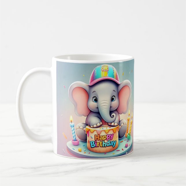 TAZA DE CAFÉ "CELEBRACIÓN DULCE DEL ELEFANTE" (Izquierda)