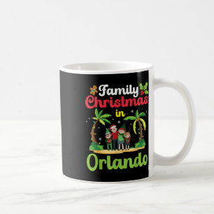 Taza De Café Celebración Familiar de Navidad en Orlando con Tro