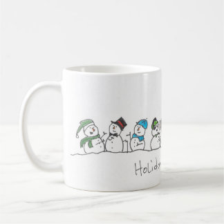 Taza De Café Celebración navideña de muñecos de nieve