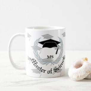 Taza De Café Celebración principal de plata de la graduación 