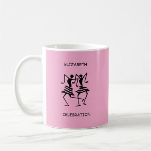 Taza De Café Celebración, rosa