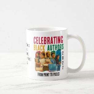 TAZA DE CAFÉ CELEBRANDO AUTORES NEGROS MES DE LA HISTORIA NEGRA
