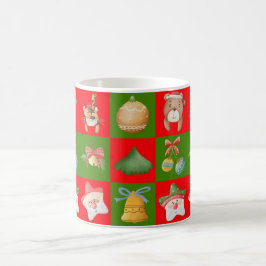 Taza De Café Celebrando el patrón de Navidades