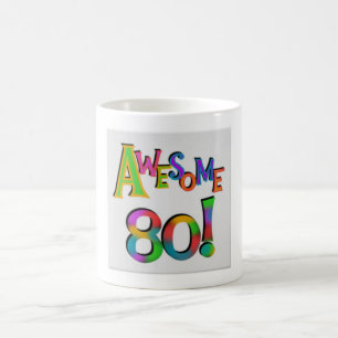 Taza De Café celebrando la increíble ochenta