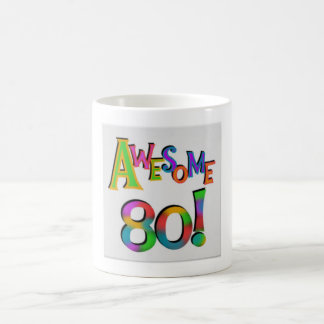 Taza De Café celebrando la increíble ochenta