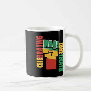 Taza De Café Celebrando la libertad de los negros 1865 Africano