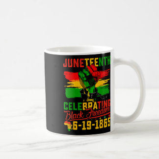 Taza De Café Celebrando la libertad de los negros 1865 Africano