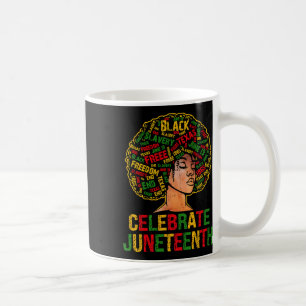 Taza De Café Celebrar 1865 Historia Negra Afro Cabello Mujeres