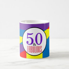 Taza De Café Celebrar 50 y fabuloso