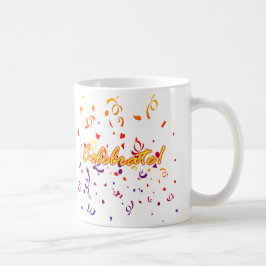Taza De Café Celebrar Confetti