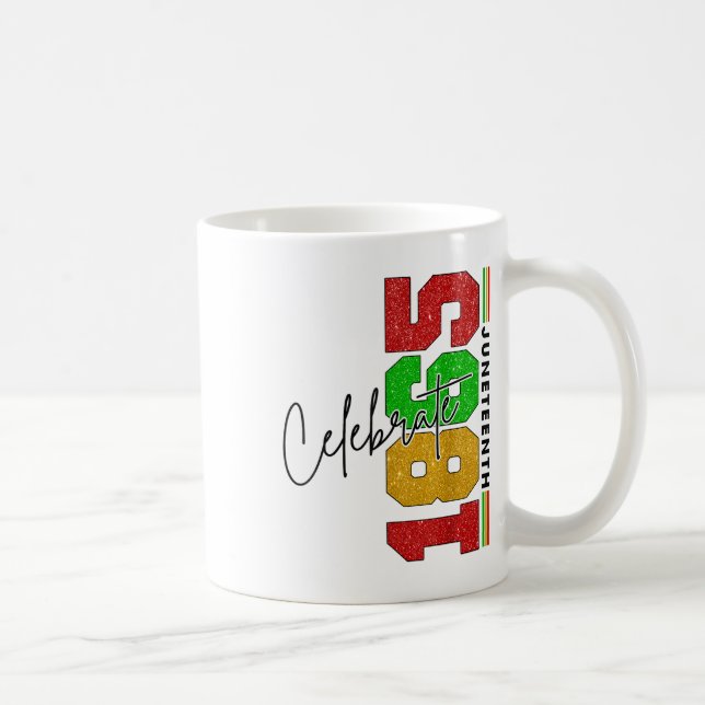 Taza De Café Celebrar el 10 de junio, historia negra, afroameri (Derecha)