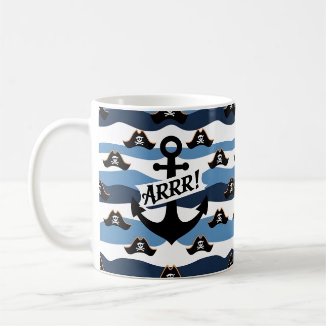 Taza De Café Celebrar el Día del Pirata con Swashbucklin (Izquierda)