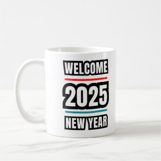 Taza De Café Celebrar el diseño de Año Nuevo 2025