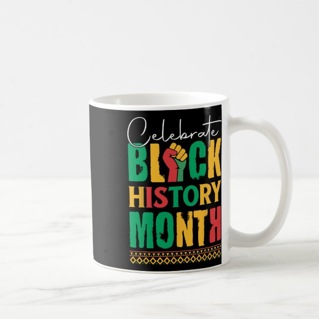 Taza De Café Celebrar el Mes de la Historia Negra para los Homb (Derecha)