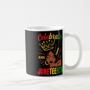 Taza De Café Celebrar Juneteenth 1865 Mes de la Historia Negra