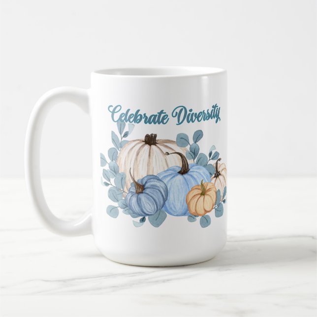 Taza De Café Celebrar la calabaza de diversidad (Izquierda)