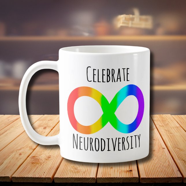 Taza De Café Celebrar la neurodiversidad: aceptación del autism (Subido por el creador)
