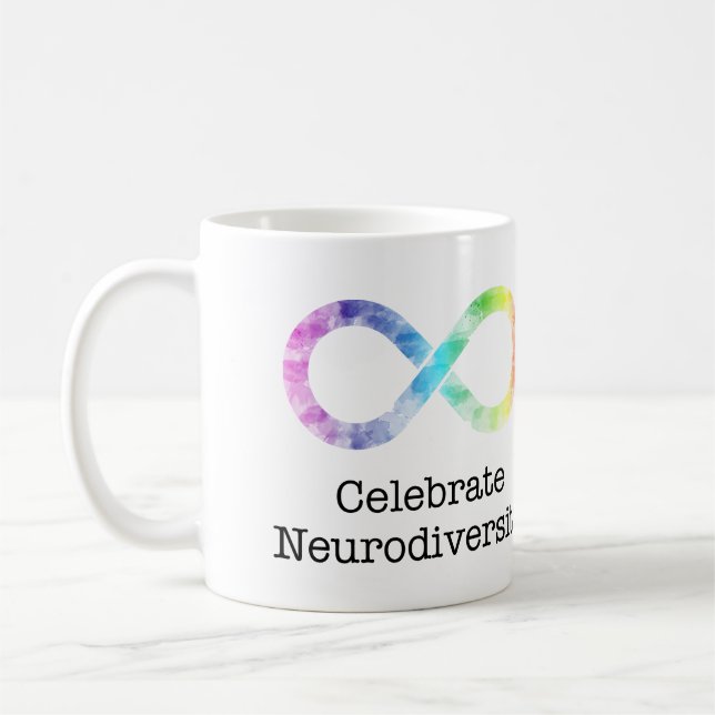 Taza De Café Celebrar la Neurodiversidad Mug (Izquierda)