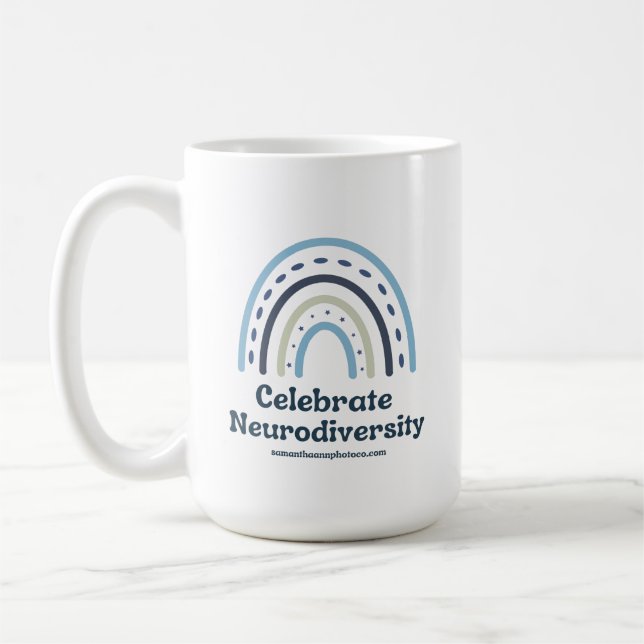 Taza De Café Celebrar la Neurodiversidad Mug (Izquierda)