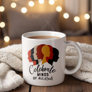 Taza De Café Celebrar mentes de todo tipo