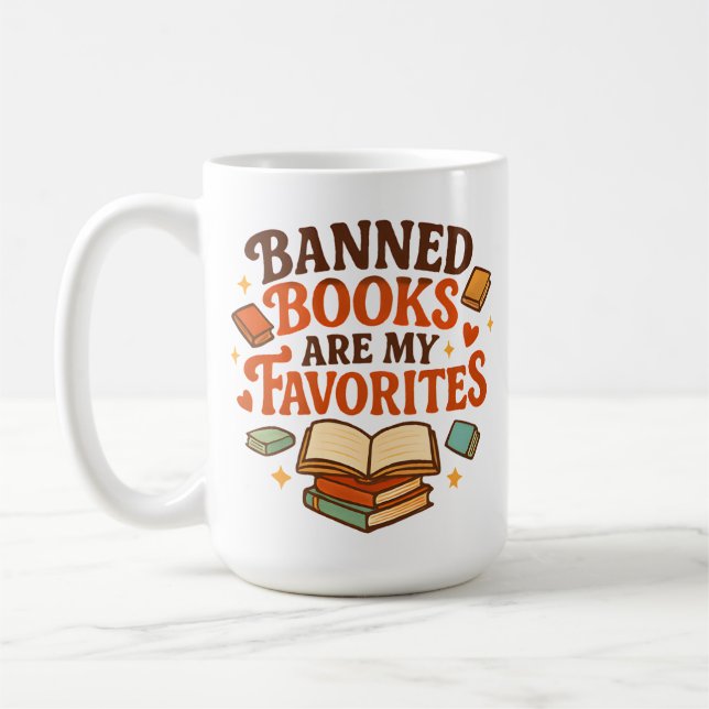 Taza De Café Celebrate Banned Literature Pride (Izquierda)