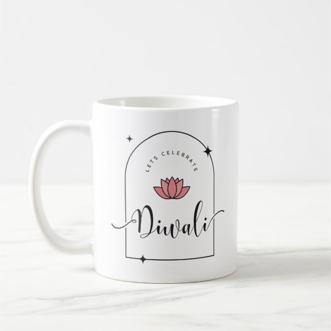 Taza De Café Celebremos el elegante Diwali (Izquierda)