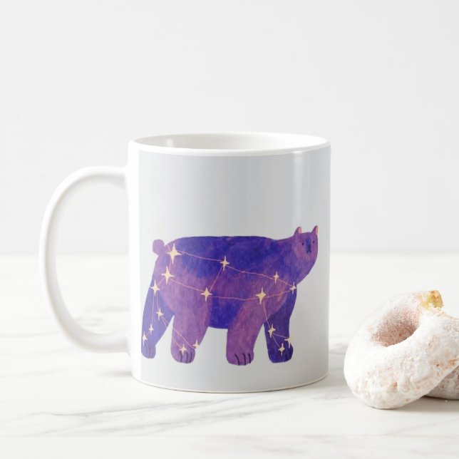 Taza De Café Celestial Bear Whimsical Mug (Con donut)