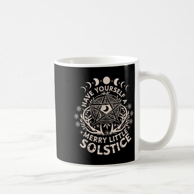 Taza De Café Celestial Have Yourself A Merry Little Solstice Yu (Derecha)