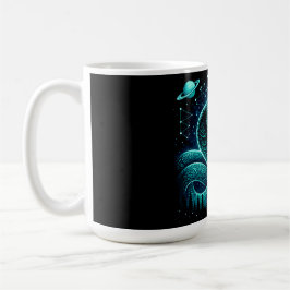 Taza De Café Celestial Snake – Cosmic Ancient Wildlife Galaxy