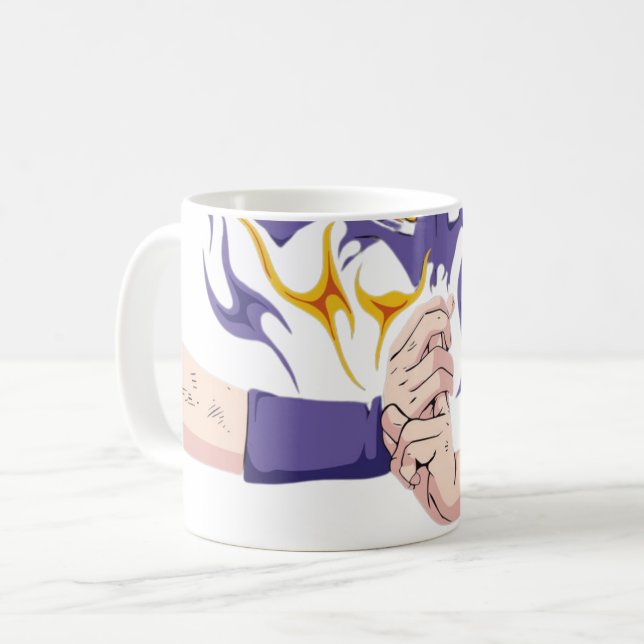 Taza De Café 🌀Celestial Warrior & Nine-Tailed Spirit (Anverso izquierdo)
