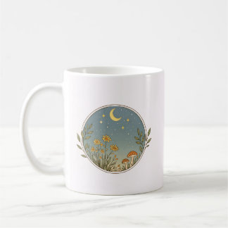 Taza De Café Celestial Wildflower Scene