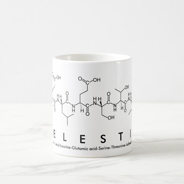 Taza De Café Célestin peptide nombre mug (Centro)