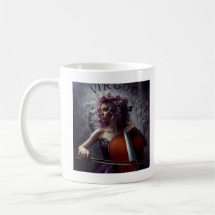 Taza De Café Cello, músico de Virgo Zodiac