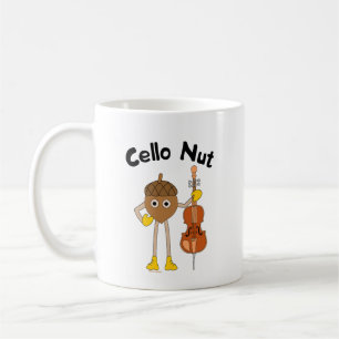 Taza De Café Cello Nut Text