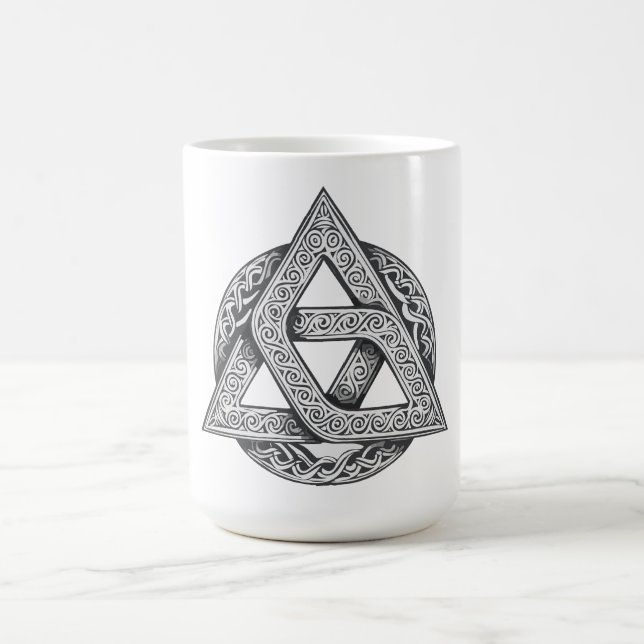 Taza De Café Celtic symbol, trinity knot (Centro)