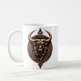 Taza De Café Celtic Tribal Taurus Zodiac Mug