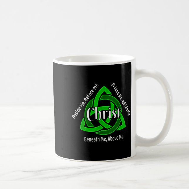Taza De Café Celtic Trinity Kno St Patricks Prayer Christian  (Derecha)