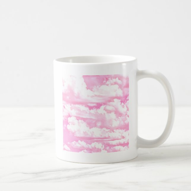 Taza De Café Células felices del Pastel Rosa (Derecha)