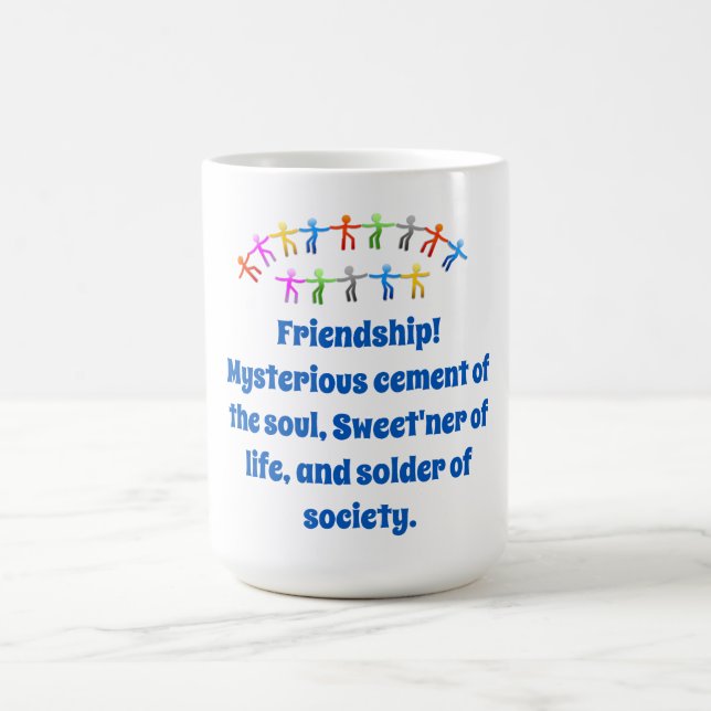 Taza De Café Cemento misterioso de MugFriendship - Cita de amis (Centro)