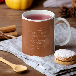 Taza De Café Cena amistosa Moda Elegante Favor De La Fiesta